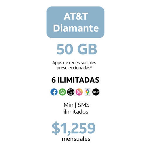 AT&T Diamante 50GB (Servicio)