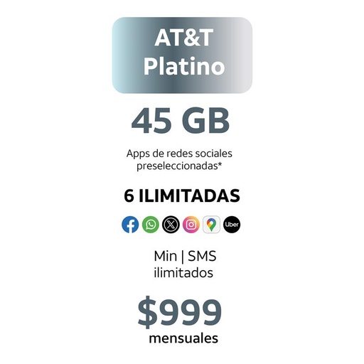 AT&T Platino 45GB (Servicio)